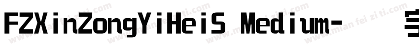 FZXinZongYiHeiS Medium字体转换